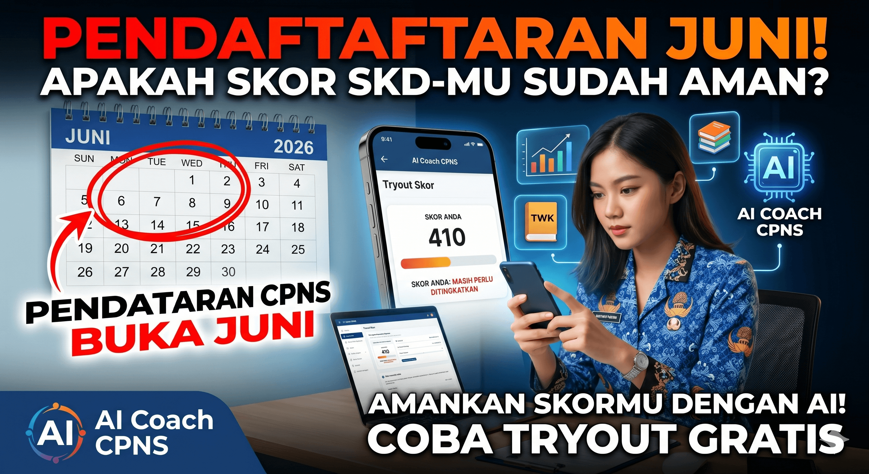 Pendaftaran CPNS Dibuka Juni — Apakah Skormu Sudah Siap?