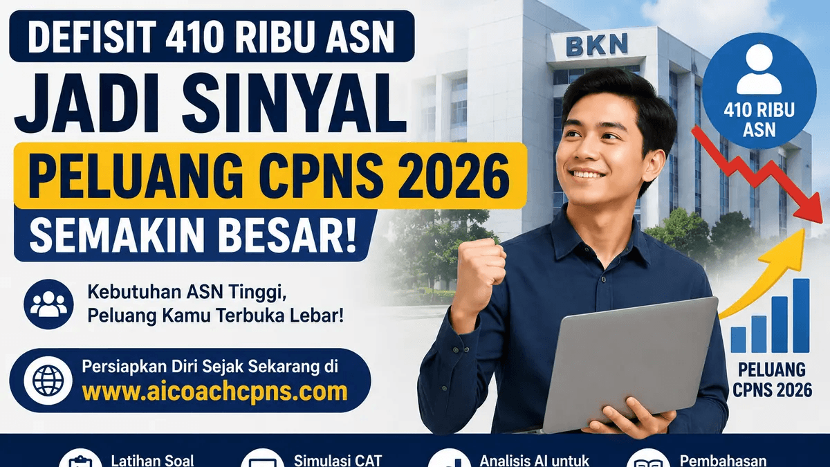 Defisit 410 Ribu ASN Jadi Sinyal Peluang CPNS 2026 Semakin Besar