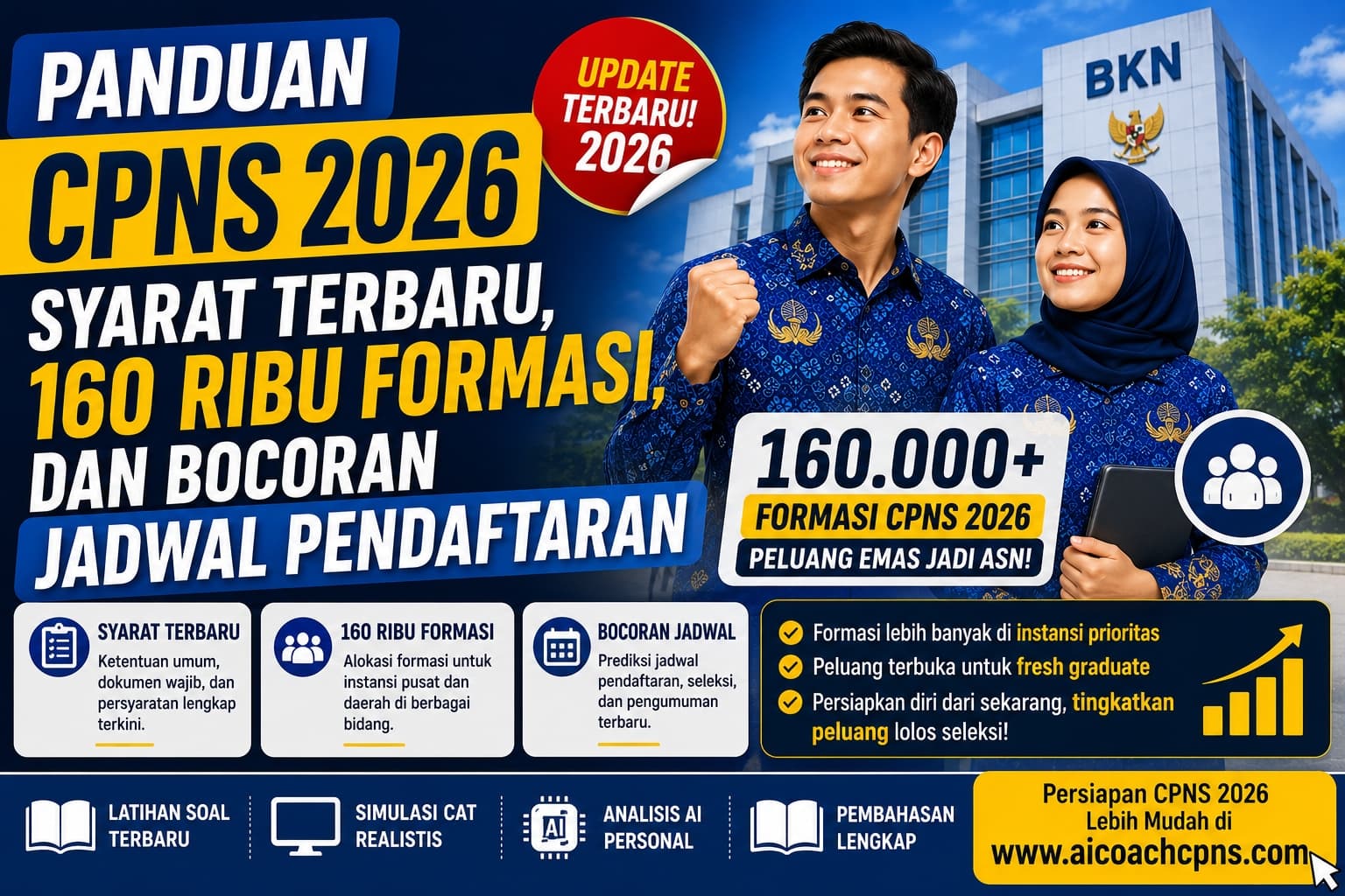 Panduan CPNS 2026: Syarat Terbaru, 160 Ribu Formasi, dan Bocoran Jadwal Pendaftaran