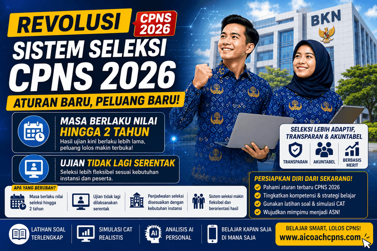 Revolusi Sistem Seleksi CPNS 2026: Masa Berlaku Nilai 2 Tahun dan Ujian Tidak Lagi Serentak