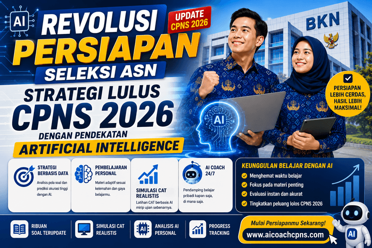 Revolusi Persiapan Seleksi ASN: Strategi Lulus CPNS 2026 dengan Pendekatan Artificial Intelligence