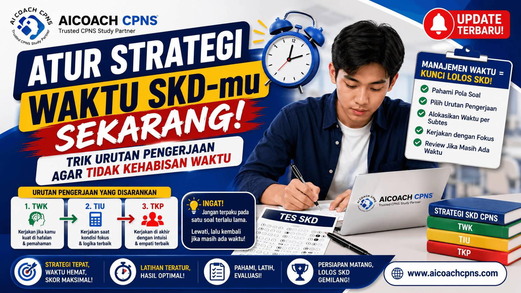 Atur Strategi Waktu SKD-mu Sekarang! Trik Urutan Pengerjaan Agar Tidak Kehabisan Waktu