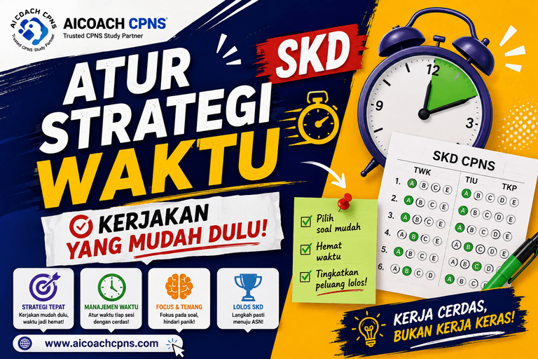 Atur Strategi Waktu SKD: Kerjakan yang Mudah Dulu!
