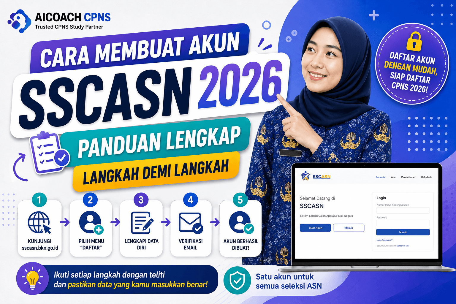 Cara Membuat Akun SSCASN 2026: Panduan Lengkap Langkah demi Langkah