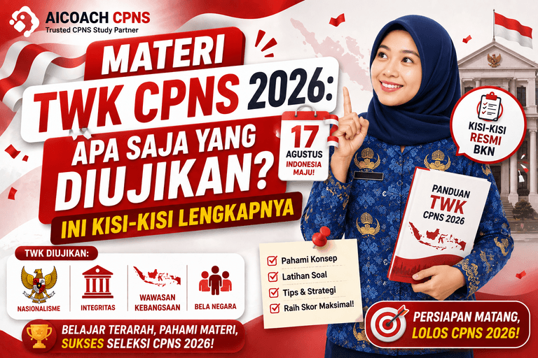 Materi TWK CPNS 2026: Apa Saja yang Diujikan? Ini Kisi-Kisi Lengkapnya