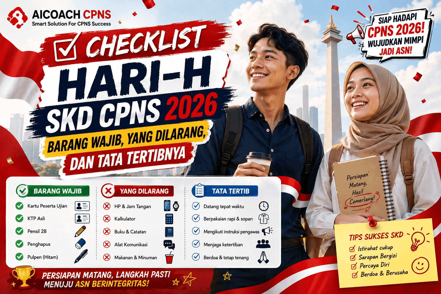 Checklist Hari-H SKD CPNS 2026: Barang Wajib, yang Dilarang, dan Tata Tertibnya